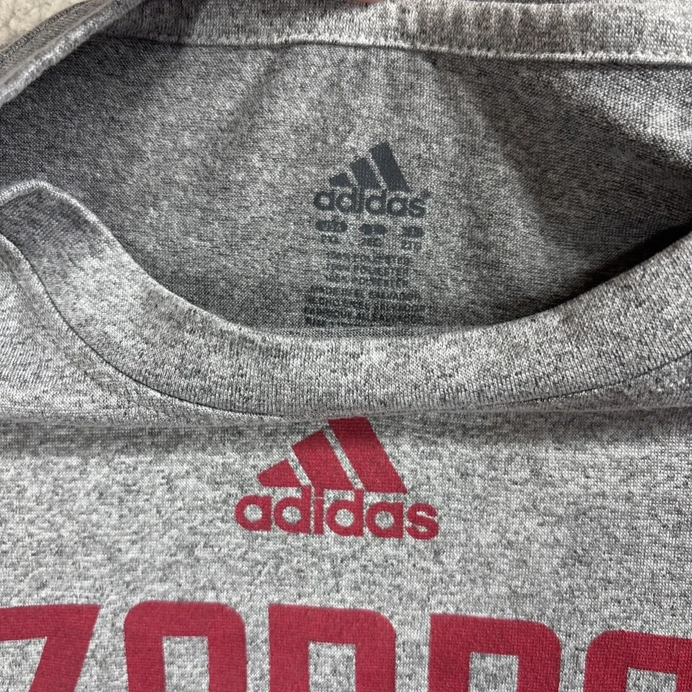adidas ClimaLite Arkansas Razorback Football Long Sleeve Shirt Men's 2XL Gray